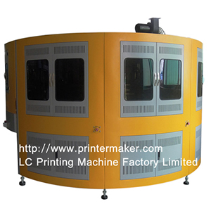 Automatic 4 Color CNC Bottle Screen Printer